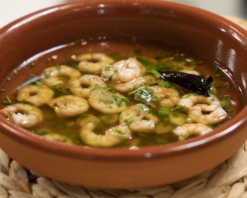 Receta de "gambas al ajillo" de Dani Garc�a