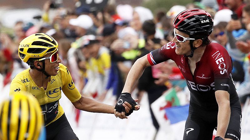 Egan Bernal se asegura la victoria del Tour en Val Thorens y Alaphilippe se despea del podio