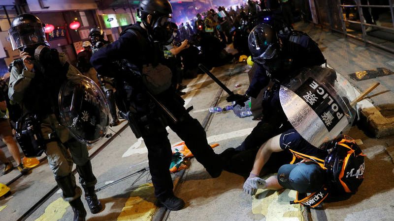 Al menos 49 detenidos tras la última manifestación prohibida en Hong Kong