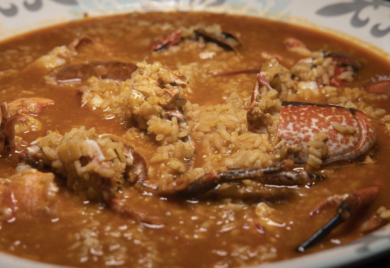 Receta de "arroz meloso con bogavante" de Dani Garca