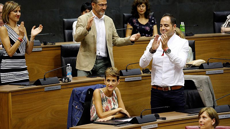 La socialista Chivite es elegida presidenta de Navarra gracias a la abstención de EH Bildu