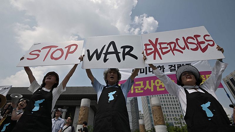 Corea del Sur y EE.UU. inician maniobras militares conjuntas pese a las protestas de Corea del Norte
