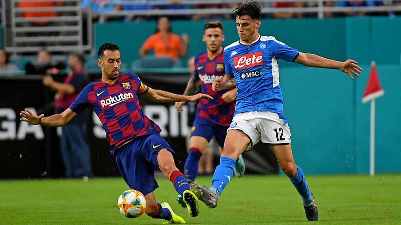 El Barcelona se impone con trabajo al Nápoles en el amistoso de Miami