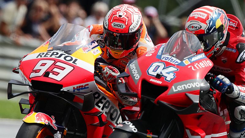 Dovizioso bate a Márquez en un impresionante duelo en Austria