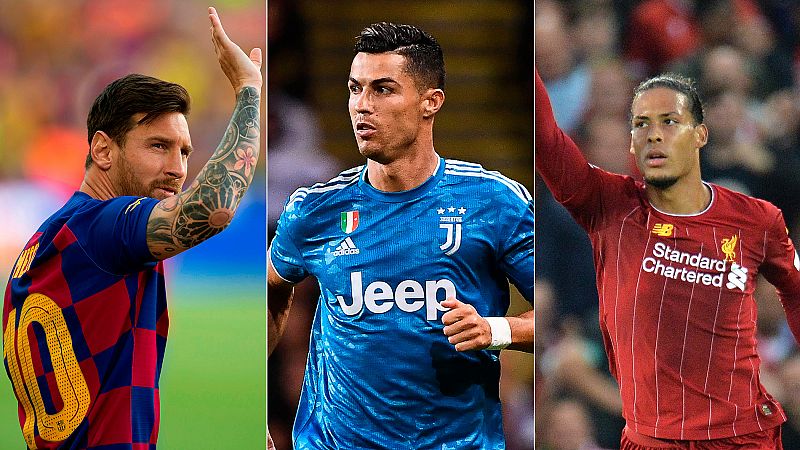 Messi, Cristiano y Van Dijk, nominados al Premio Jugador del Año de la UEFA