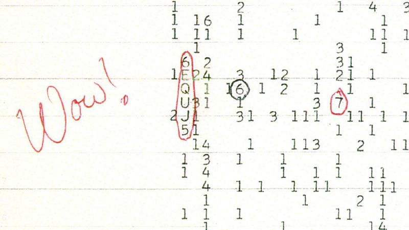 'Wow', la señal extraterrestre más conocida y enigmática, cumple 42 años