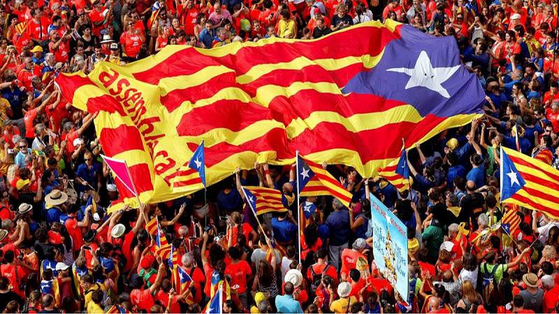 Los inscritos para la manifestación independentista de la Diada caen un 25 %, su peor dato en seis años