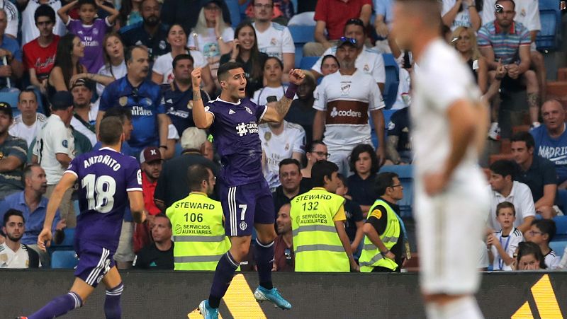 El Valladolid arranca un meritorio empate del Bernabéu