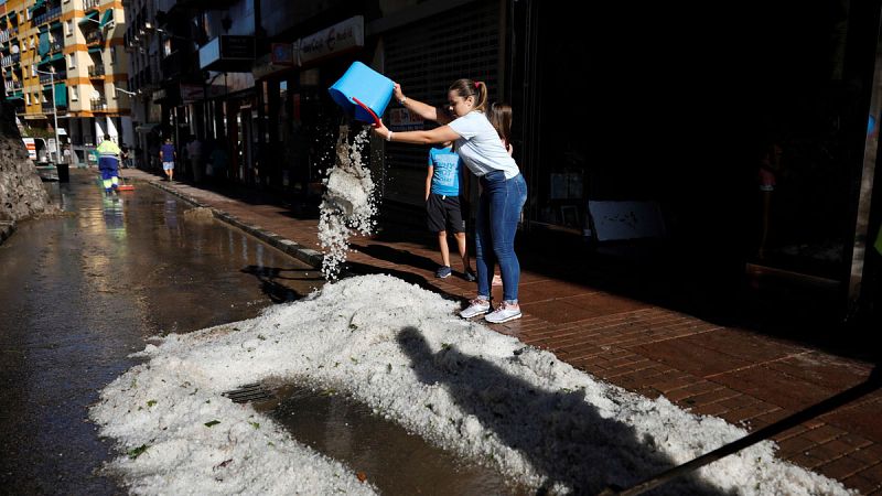 El sur de Madrid se recupera de los daños provocados por la fuerte tormenta