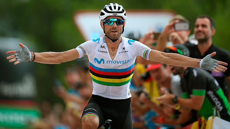 Valverde remata en Mas de la Costa y la Vuelta se comprime antes de llegar a Pirineos