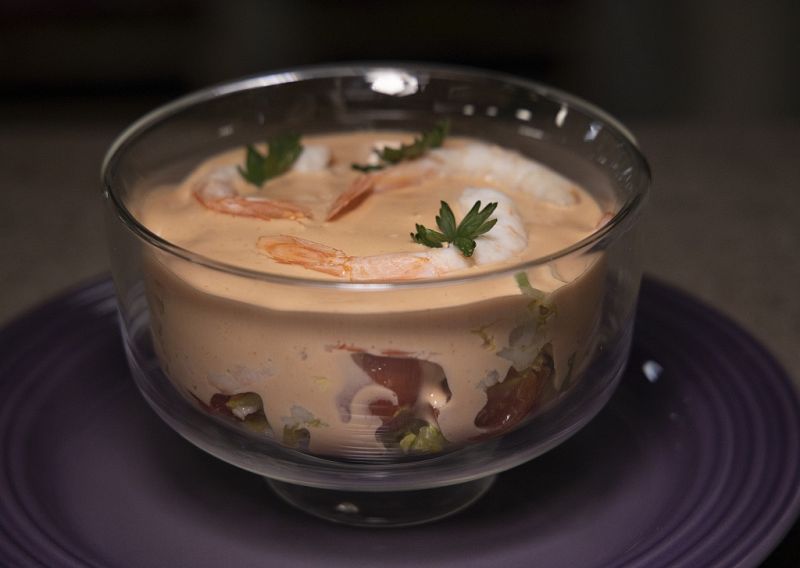 Receta de "c�ctel de marisco" de Dani Garc�a