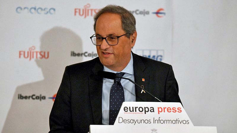 Torra solicita la recusación del presidente del TSJ de Cataluña en el juicio por desobediencia