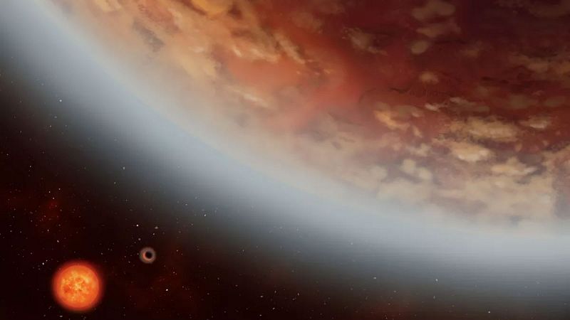 Detectan vapor de agua en la atmósfera de un exoplaneta habitable
