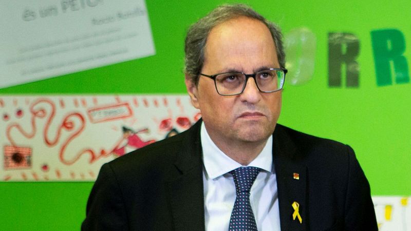 El Tribunal Superior de Justicia de Cataluña admite a trámite la petición de Torra de recusar a su presidente