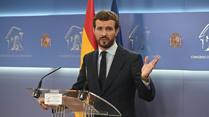 Pablo Casado: "El único responsable de que haya elecciones es Pedro Sánchez"