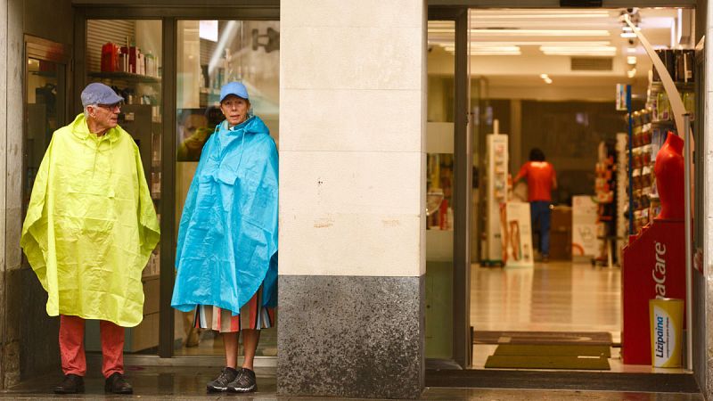 Alerta por lluvias en media España en el último fin de semana del verano