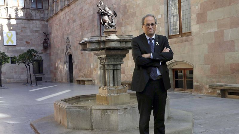 Torra se muestra "indignado" y pide explicaciones a Sánchez por las detenciones de independentistas