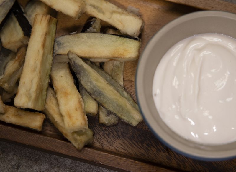 Receta de "berenjena frita" de Dani Garc�a