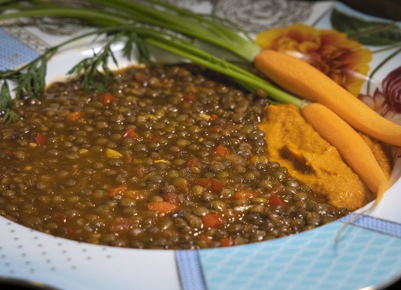 Receta de "lentejas a la riojana" de Dani Garc�a