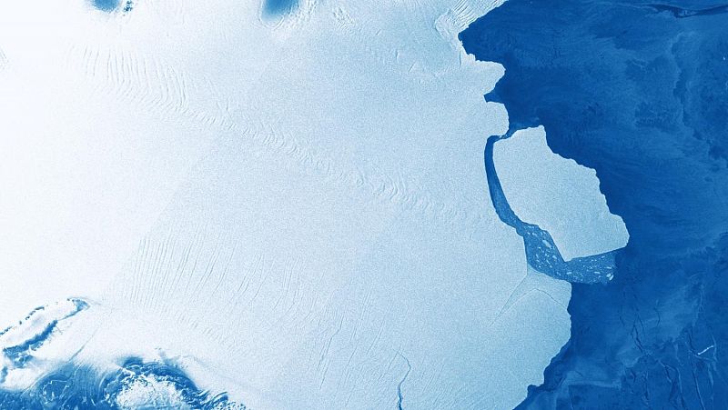 Un iceberg del tamaño de Gran Canaria se desprende de la Antártida Oriental