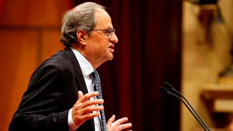 Torra respalda la "desobediencia civil" como respuesta a la sentencia del 'procés'
