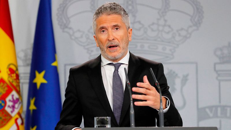 Marlaska defiende la "proporcionalidad" de la actuación policial y asegura que el Estado "no está desbordado"