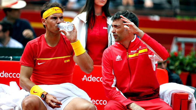 Nadal, Bautista, Carreño, Feliciano y Granollers, equipo español de la Davis