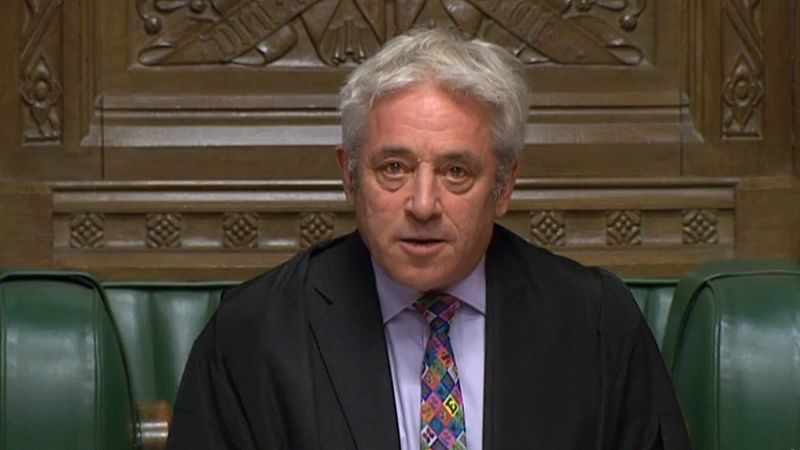 El presidente del Parlamento británico impide a Johnson someter a votación su acuerdo del 'Brexit'