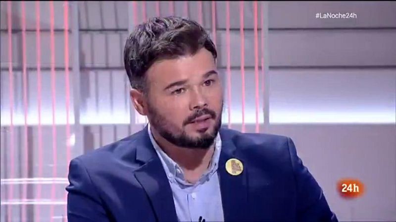 Rufián, sobre los disturbios en Cataluña: "También hay fascistas con esteladas"