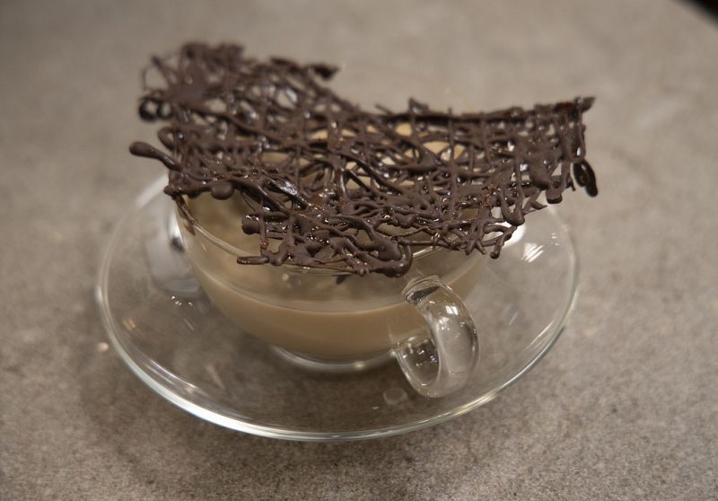 Receta de "panacota de caf�" de Dani Garc�a