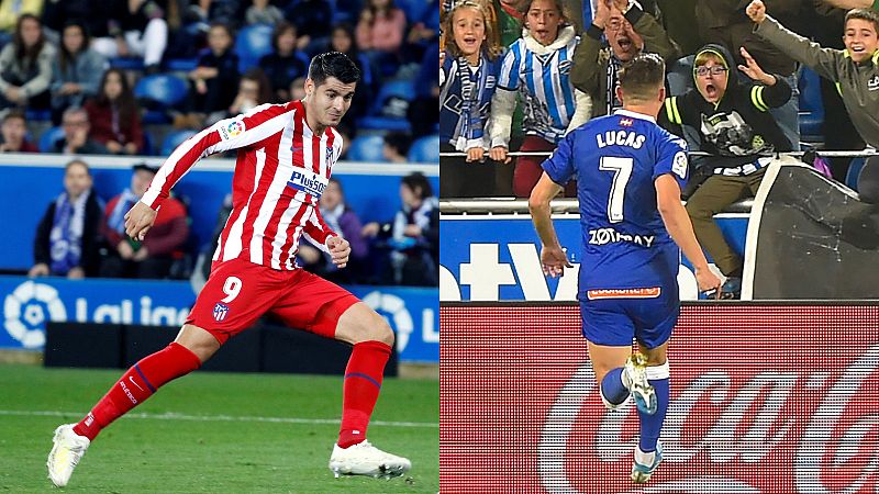 Alavés y Atlético empatan; Lucas Pérez y Morata confirman sus rachas