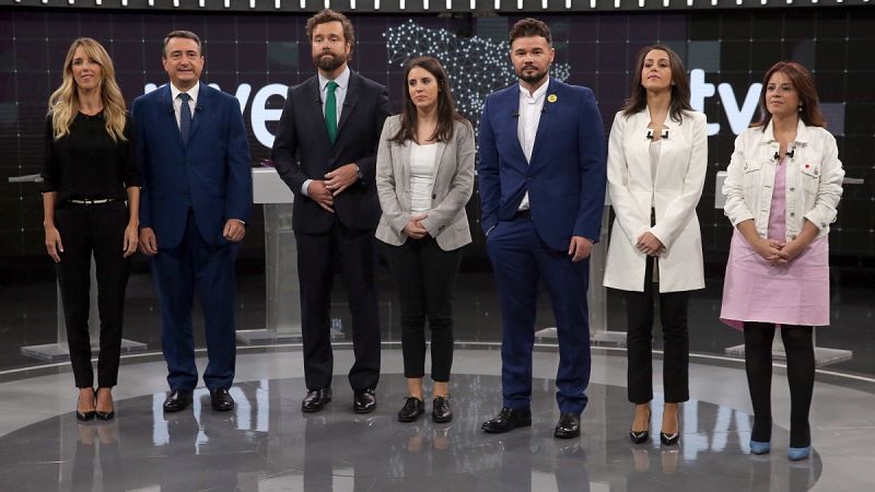 El debate en RTVE evidencia la dificultad de los partidos para salir del bloqueo y se tensa por Cataluña