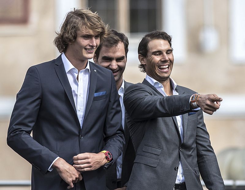 Nadal evita a Federer en el cuadro de Londres, donde le esperan Medvedev, Tsitsipas y Zverev