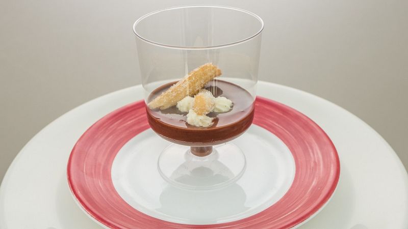 Receta de chocolate con churros