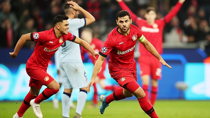 El Atlético cae en un mal partido en Leverkusen