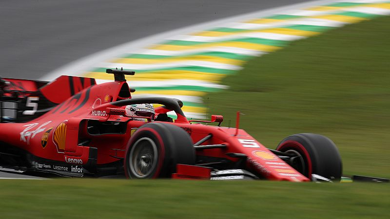 Los Ferrari de Vettel y Leclerc dominan los libres en Interlagos