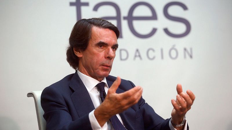 Aznar apuesta por una alianza de PP y PSOE que no esté encabezada por Sánchez