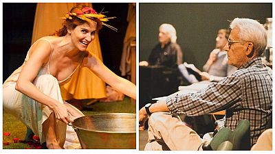 'Yerma' en Guindalera, con María Pastor, y la jubilación de Juan Pastor y Teresa Valentín-Gamazo