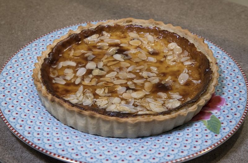 Receta de "tarta de queso, miel y almendras" de Dani Garca