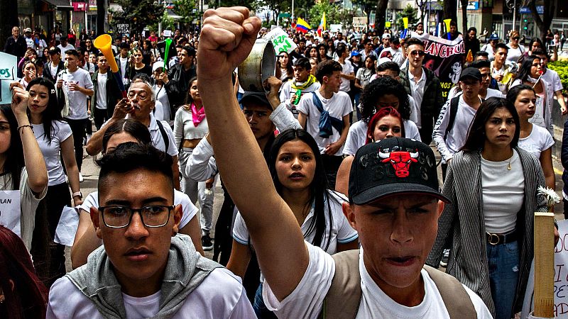 Sindicatos y movimientos sociales convocan un nuevo "paro nacional" en Colombia tras la primera reunión con el Gobierno