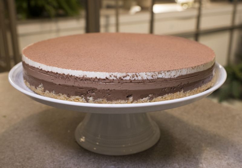 Receta de "tarta de tres chocolates" de Dani Garc�a