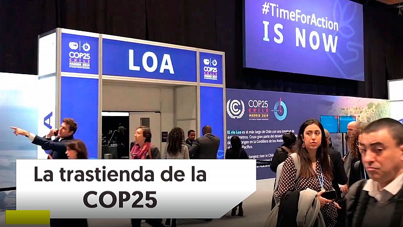 La trastienda de la COP 25: botellas de cristal para un evento poco sostenible