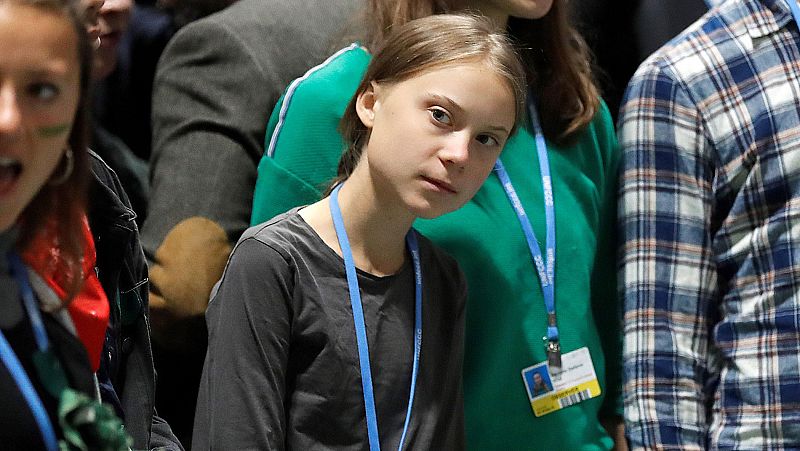 La activista Greta Thunberg llega a la Cumbre del Clima tras un viaje en tren de diez horas desde Lisboa