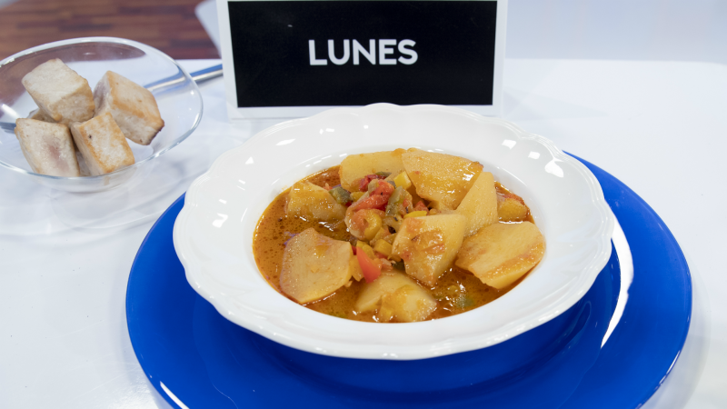 Marmitako de atún con verduras