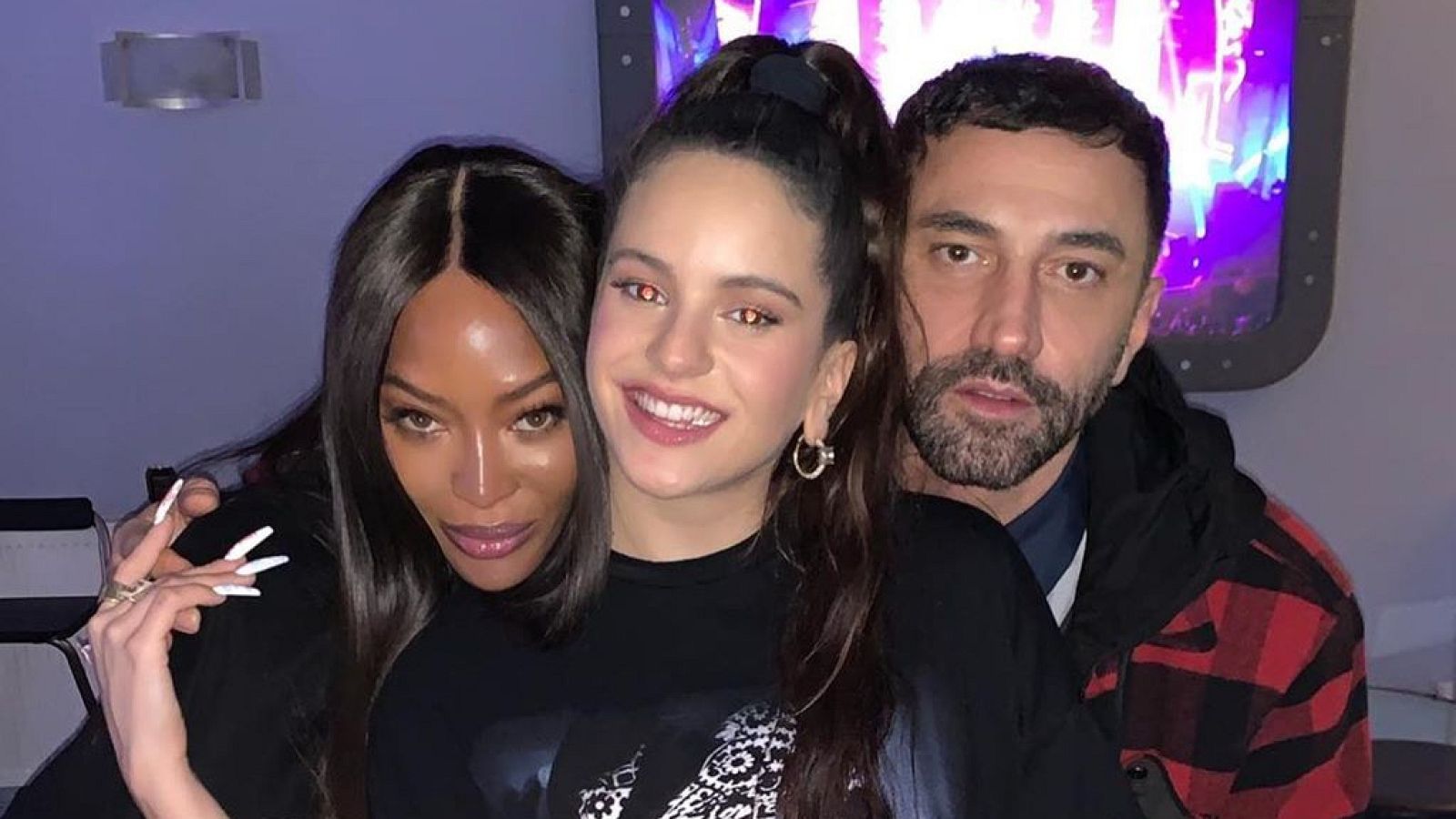 Corazón - La cantante Rosalía y Naomi Campbell se encuentran en un mismo escenario