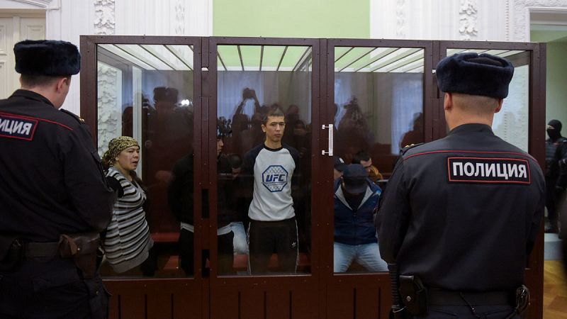 Condenado a cadena perpetua el cerebro del atentado en el metro de San Petersburgo
