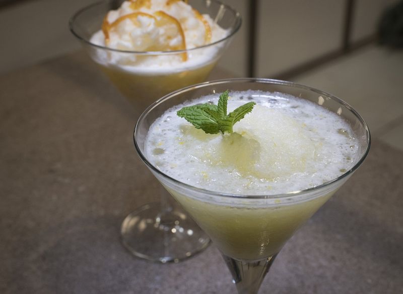 Receta de "sorbetes de lim�n y mandarina" de Dani Garc�a