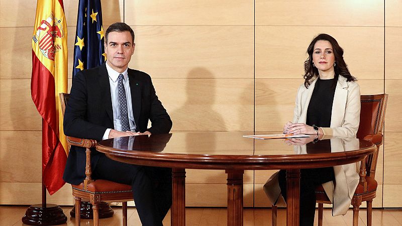Arrimadas insiste en la "vía de los 221 escaños" y ofrece a Sánchez un pacto para un Gobierno "moderado"