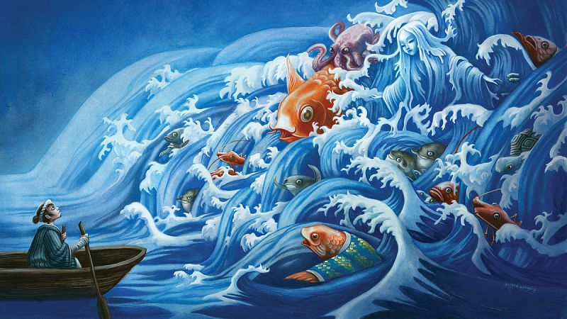 Los alucinantes espíritus japoneses de Benjamin Lacombe