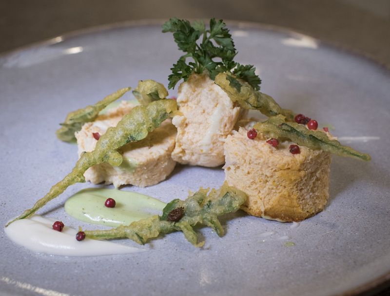 Receta de "pastel de cabracho" de Dani García